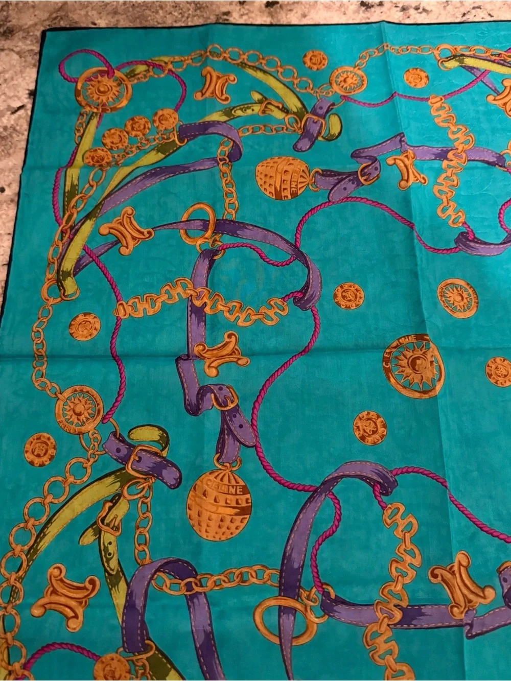 Celine Scarf/Handkerchief/Bag Scarf